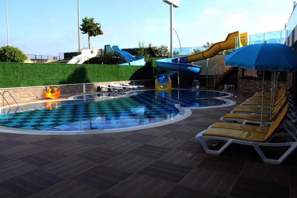 Merlin Beach Park Hotel Tosmur Kültér fotó